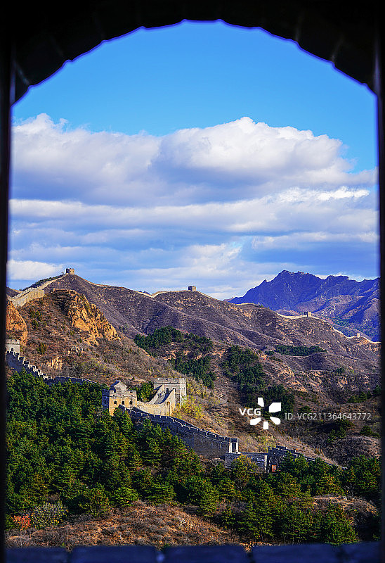 垛口望长城图片素材