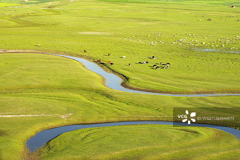 河北张家口，闪电河风景。图片素材