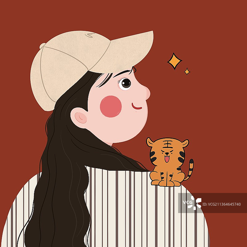 2022新年情侣头像女图片素材