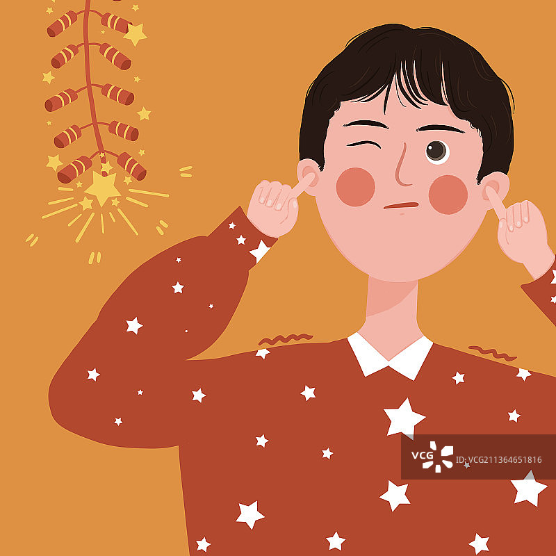 新年放鞭炮情头2图片素材