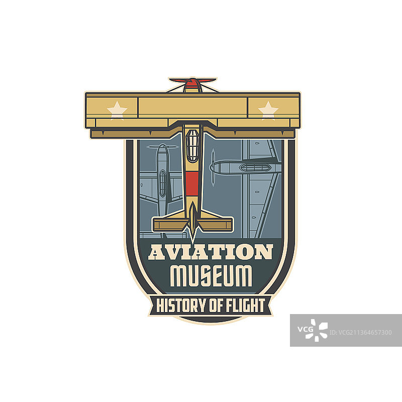 航空博物馆飞机双翼飞机图标图片素材