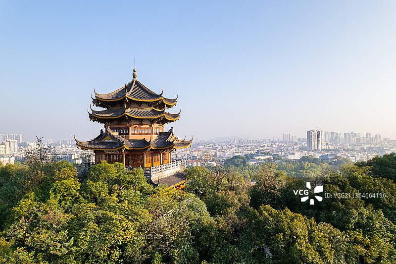 航拍诸暨文昌阁图片素材