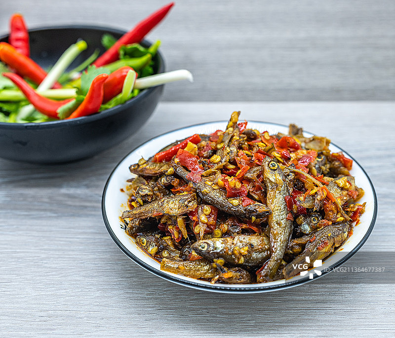 湖南特色美食.火焙鱼柴火鱼图片素材