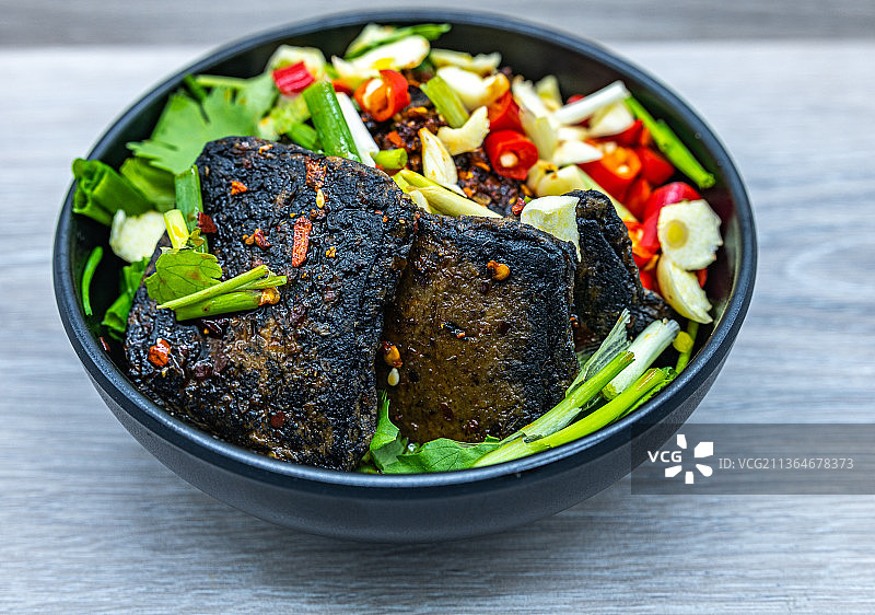 湖南特色美食小吃.长沙臭豆腐图片素材