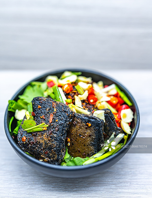 湖南特色美食小吃.长沙臭豆腐图片素材