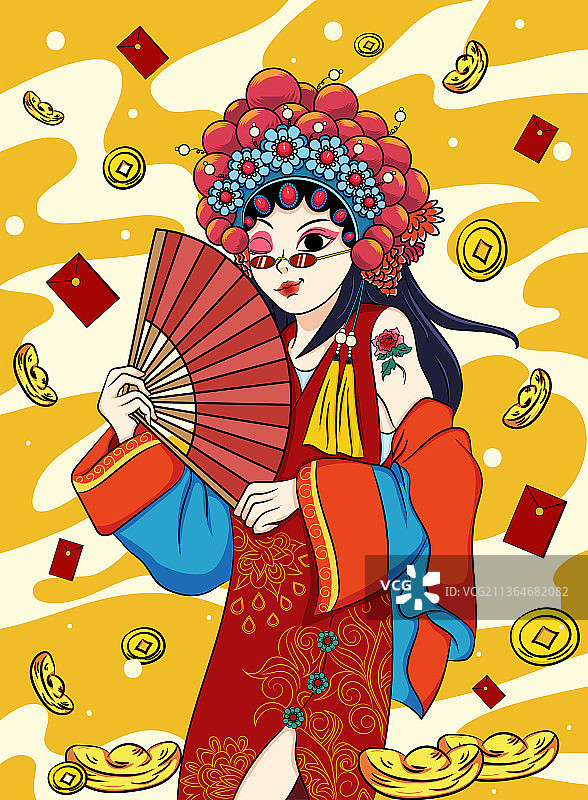 国潮人物图片素材