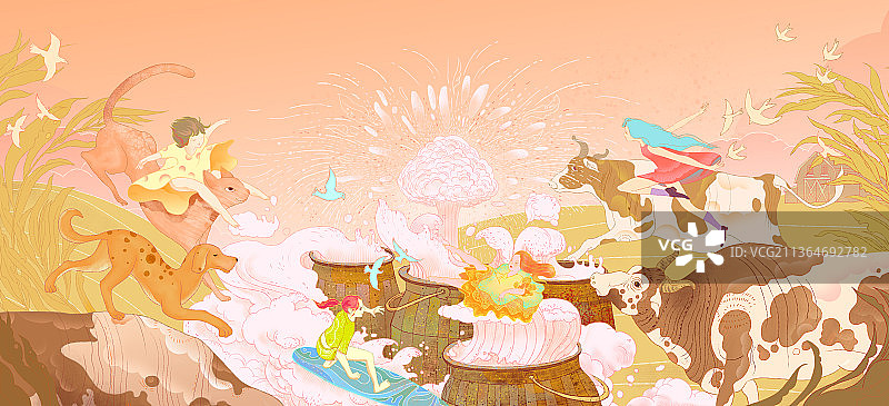 嬉戏游玩图片素材