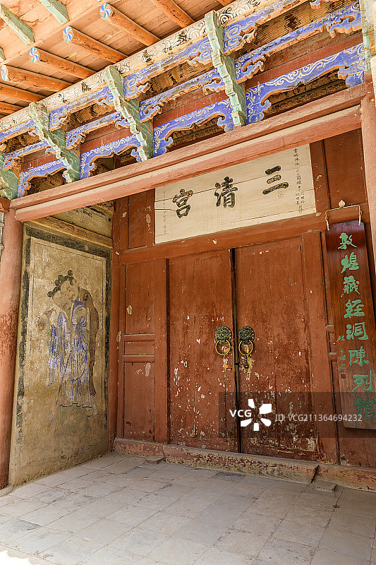 甘肃酒泉敦煌莫高窟图片素材