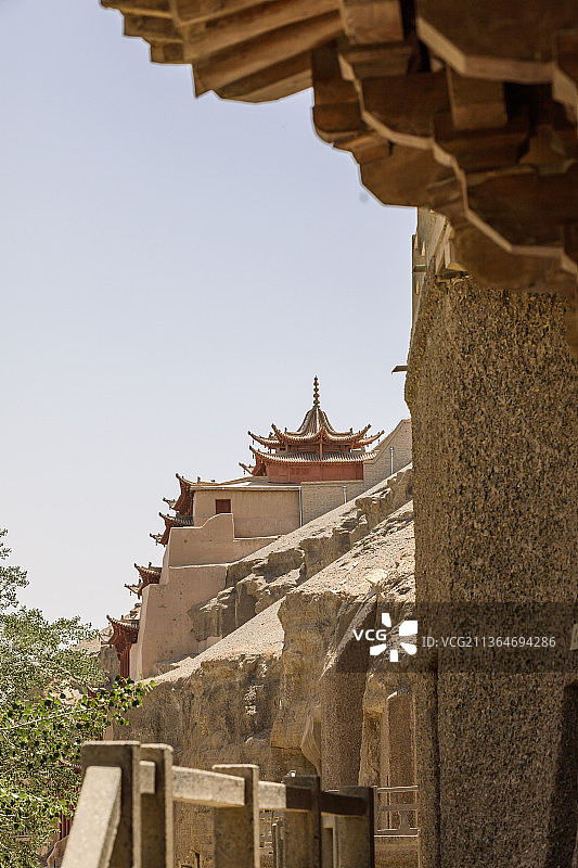 甘肃酒泉敦煌莫高窟图片素材