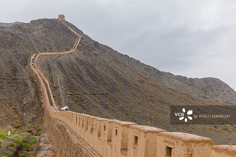 甘肃嘉峪关悬壁长城景区图片素材