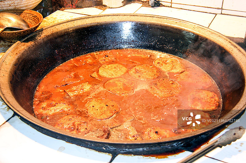 北京前门大栅栏：门框胡同卤煮火烧图片素材