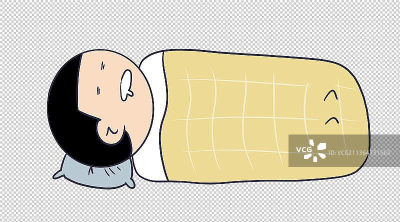 元素：睡着的人物图片素材