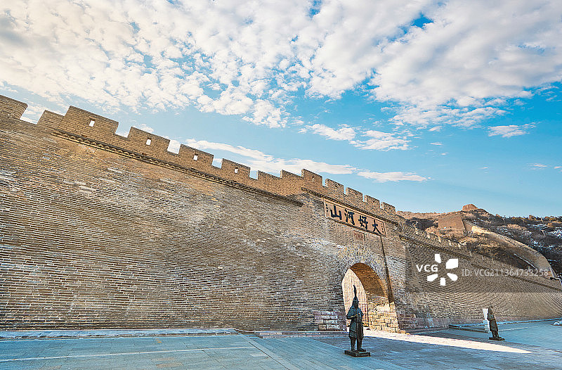 中国河北省张家口市长城大境门城门图片素材