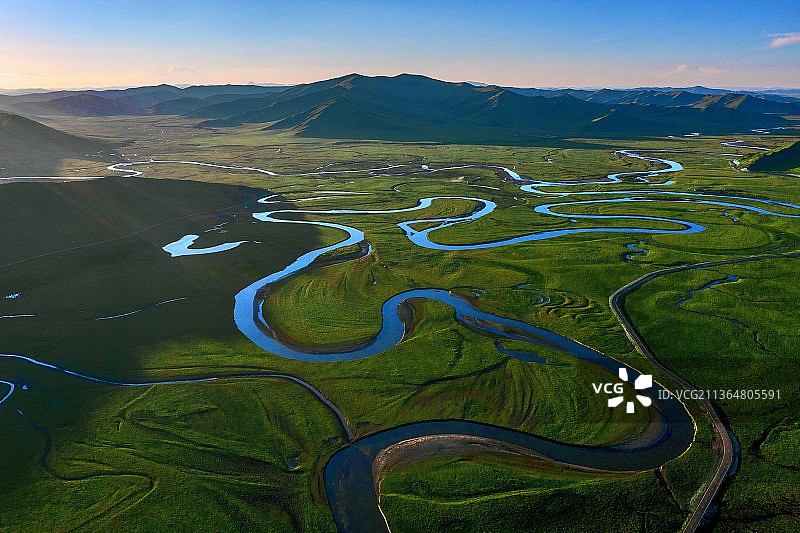 四川阿坝漫扎塘湿地图片素材