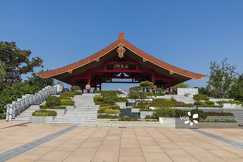河南省郑州园博园夏秋天户外风光图片素材