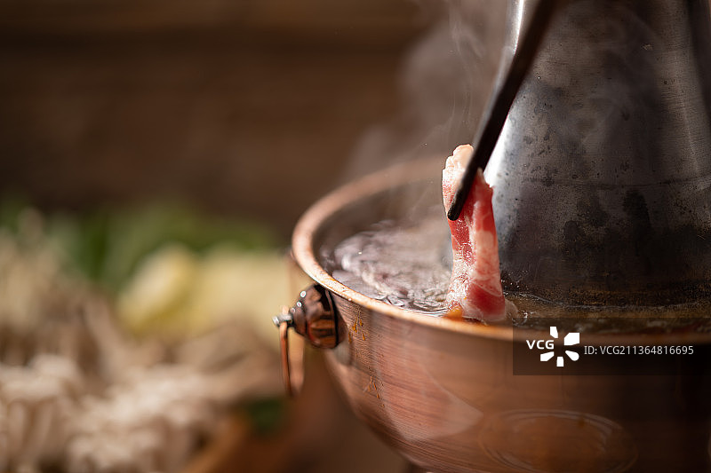 老北京铜锅涮肉图片素材