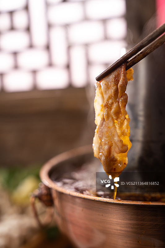 老北京铜锅涮肉图片素材