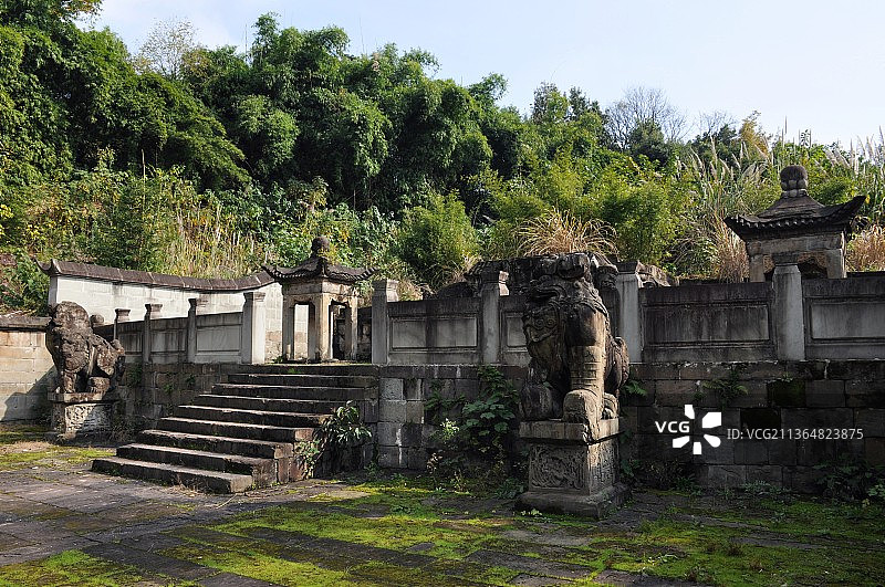 重庆照母山公园王家大坟图片素材
