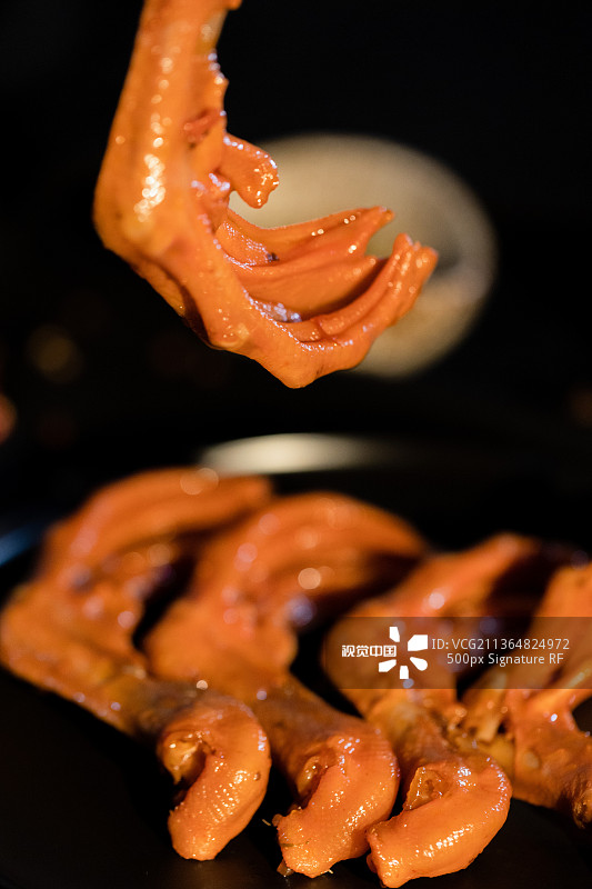 鸭货鸭掌鸭脖鸭脚小吃美食图片素材