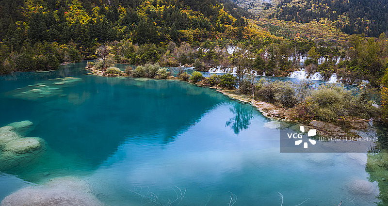 世界自然遗产地国家重点旅游名胜九寨沟图片素材