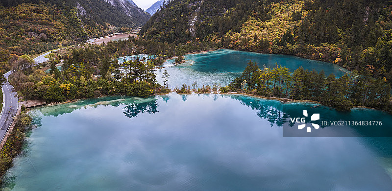 世界自然遗产地国家重点旅游名胜九寨沟图片素材