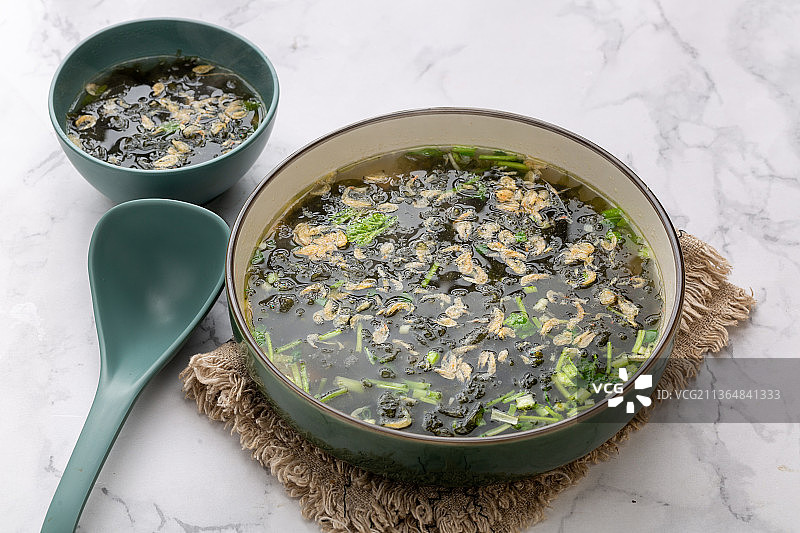 紫菜虾皮汤图片素材