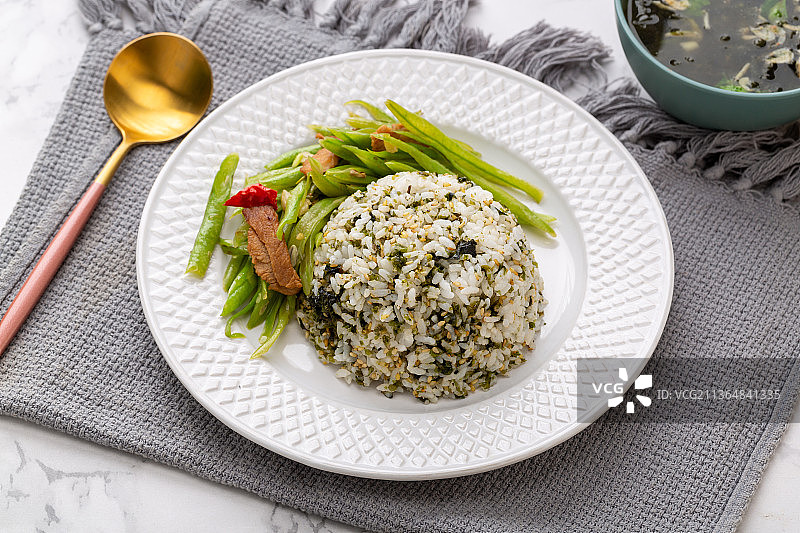 海苔拌米饭图片素材