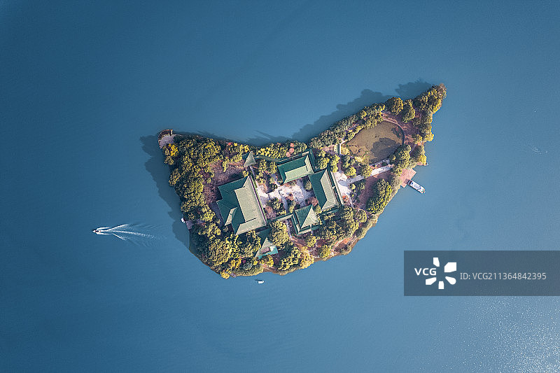 南昌象湖湿地公园湖心岛图片素材