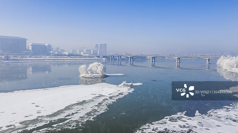 吉林市雾凇冰雪云海风光图片素材