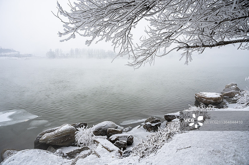 吉林市雾凇冰雪云海风光图片素材