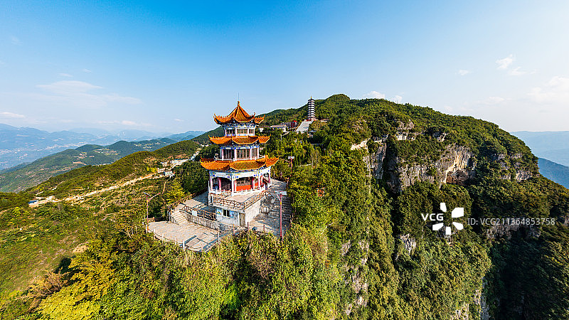 航拍巫溪云台寺图片素材