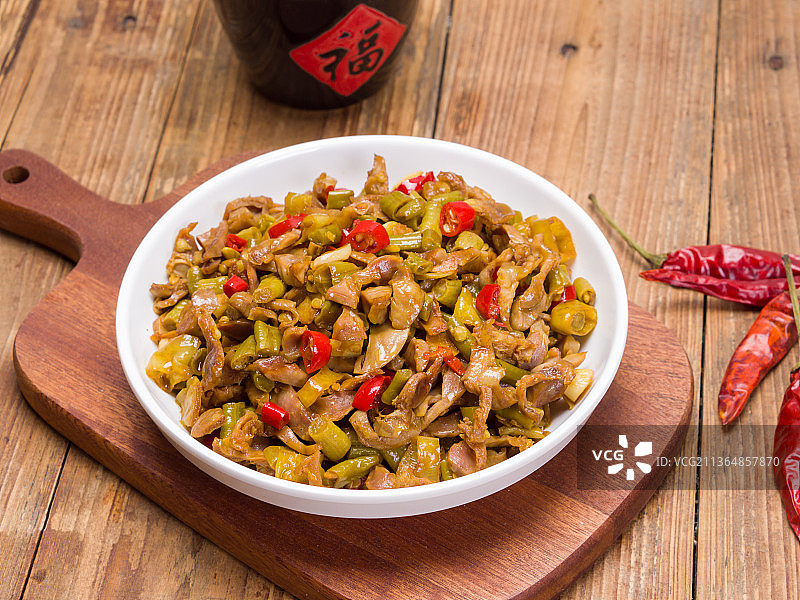 酸辣鸡杂菜品图片素材