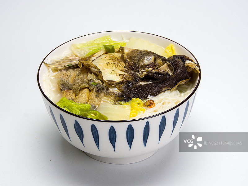 湖南衡阳地方特色早餐鱼头粉图片素材