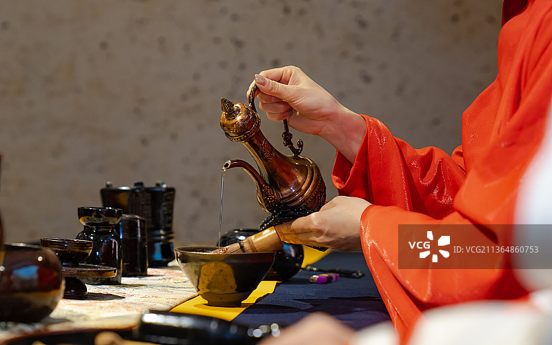 宋代点茶图片素材