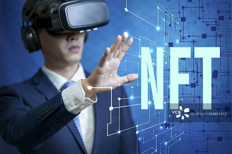 元宇宙、虚拟现实、数字资产、非同质化货币、区块链、科技、创新、版权图片素材