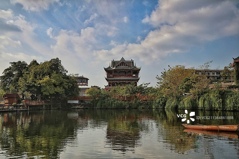 成都龙泉洛带古镇图片素材