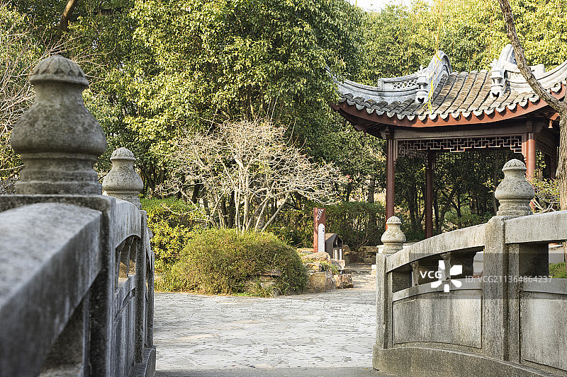 无锡蠡园古典建筑图片素材