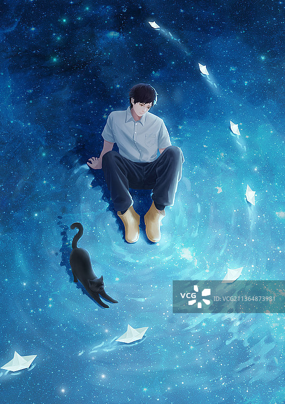 少年与星海图片素材