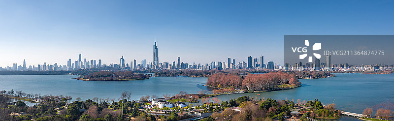 南京玄武湖全景图片素材