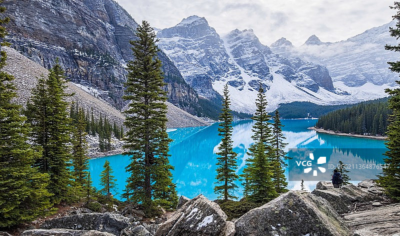 冬日梦莲湖图片素材