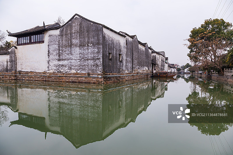 江苏省苏州市著名园林耦园风光图片素材