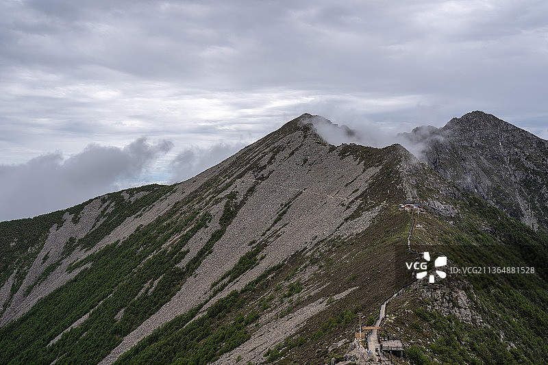陕西省宝鸡市太白山国家森林公园秦岭云海图片素材