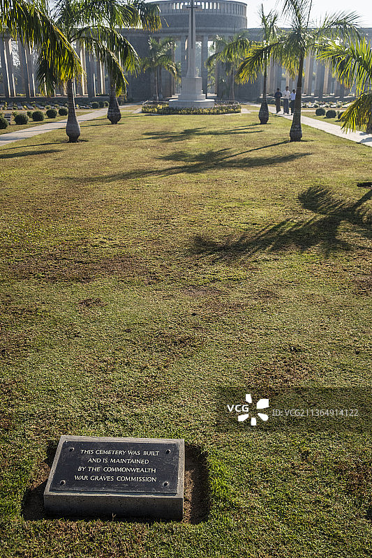 缅甸仰光霍克坚战争纪念公墓图片素材