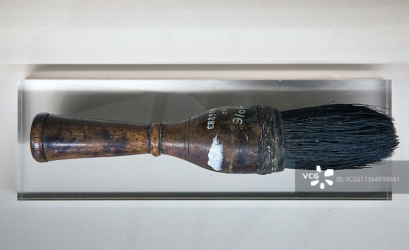 北京中国军事博物馆古田会议强调做好宣传工作这是红军写宣传标语用的刷笔图片素材