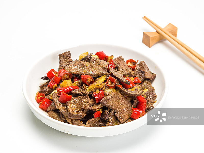 小炒猪肝菜品图片素材