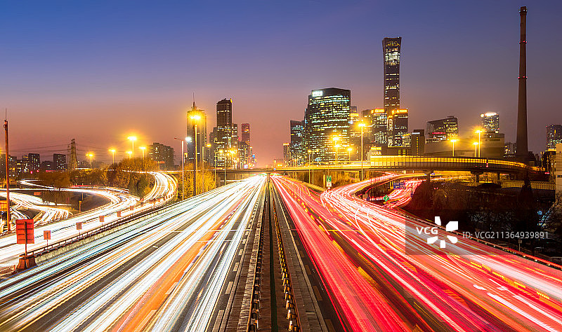 北京城市风光地标建筑四惠桥图片素材