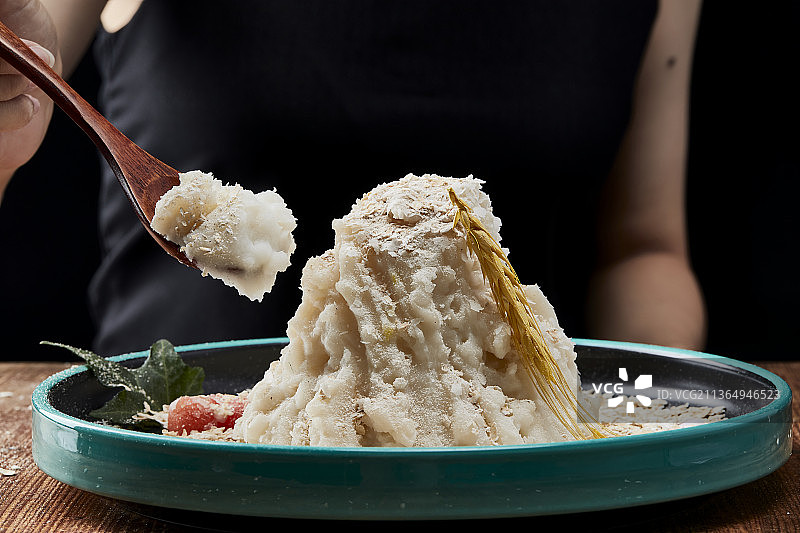 传统健康美食营养土豆泥图片素材