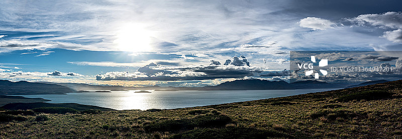 阿里地区普兰县拉昂错全景图片素材