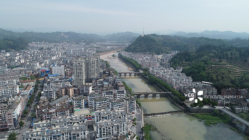 祁门县城景色图片素材