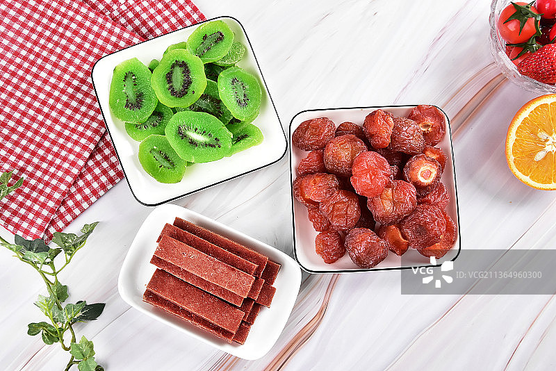 新年过年果脯山楂条果干甜食图片素材